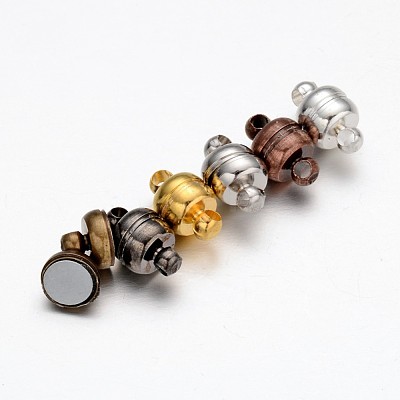 Brass Magnetic Clasps with Loops X-KK-H361-M-1