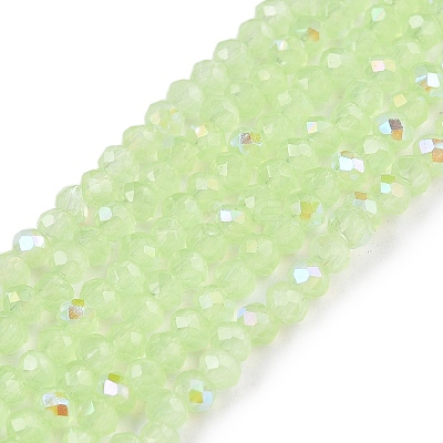 Electroplate Glass Beads Strands EGLA-A044-J1mm-L08-1