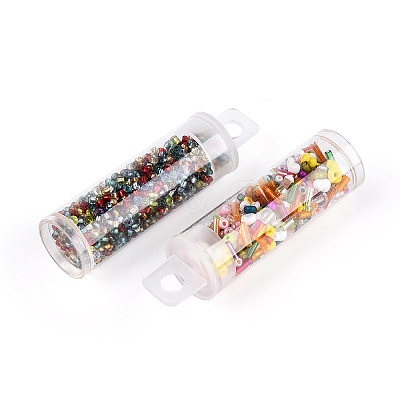 7 Bottles DIY Glass Seed Beads Sets DIY-N006-01A-1
