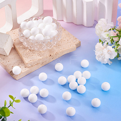 50Pcs Food Grade Eco-Friendly Silicone Beads SIL-TA0002-89A-1