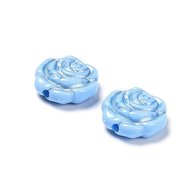 Opaque Acrylic Beads OACR-G016-09K-1