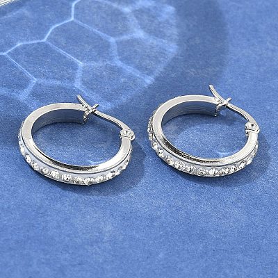 304 Stainless Steel Hoop Earrings LS-EJEW-N0031-11P-1