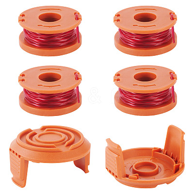 5pcs WA0010 Trimmer Replacement line spools with cap For Worx String Trimmer FIND-TAC0011-128E-1