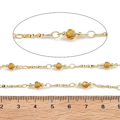 Brass Round Link Chains KK-D368-01G-E-1