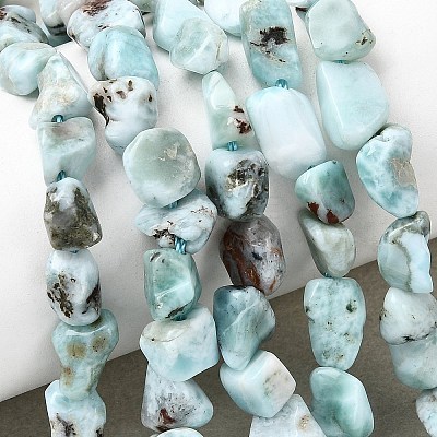 Natural Larimar Beads Strands G-P601-A20-02-1