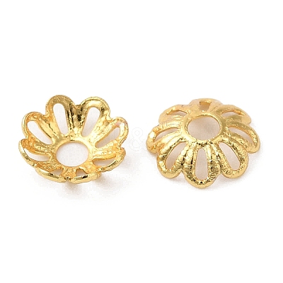 Brass Beads Cap KK-B073-04G-1
