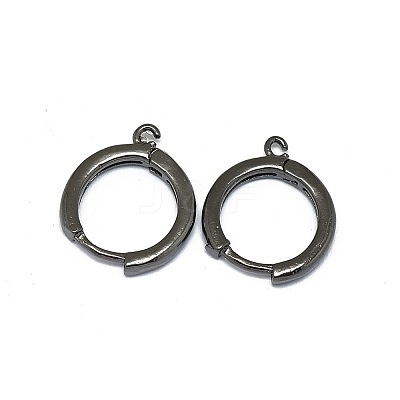 Brass Huggie Hoop Earring Findings LS-PALLOY-F249-19B-1