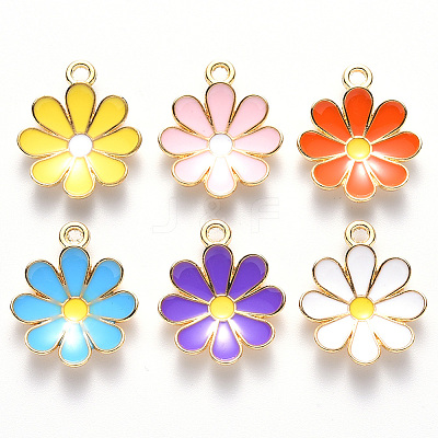 Alloy Enamel Pendants X-ENAM-S121-116-G-1