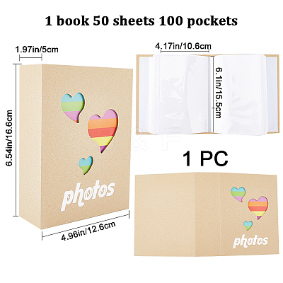 6 Inch Ppaper Cover Photo Album AJEW-WH0248-406B-1