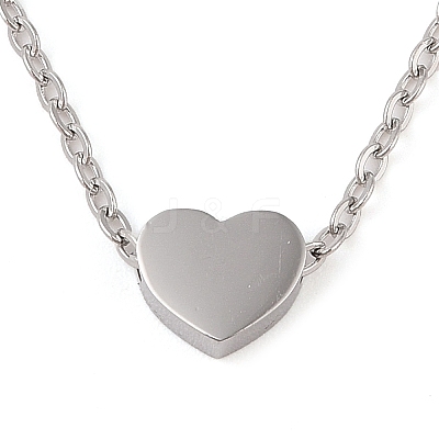 Non-Tarnish 304 Stainless Steel Pendant Necklaces NJEW-P001-10P-1