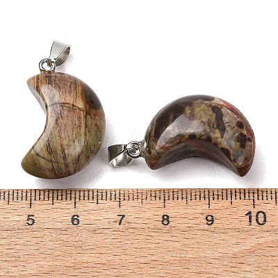 Natural Crazy Agate Pendants G-F820-02L-10-1