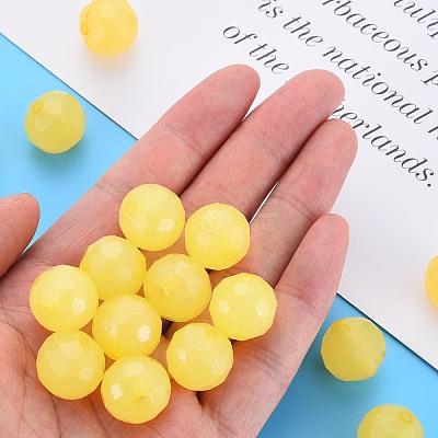 Imitation Jelly Acrylic Beads MACR-S373-97C-E07-1