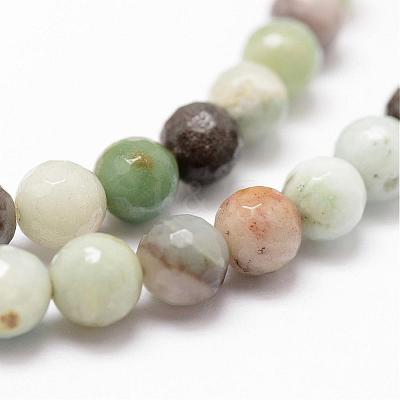 Natural Flower Amazonite Beads Strands G-D840-24-6mm-1