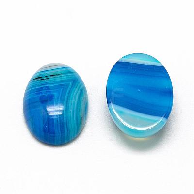 Natural Striped Agate/Banded Agate Cabochons G-R415-18x25-12-1