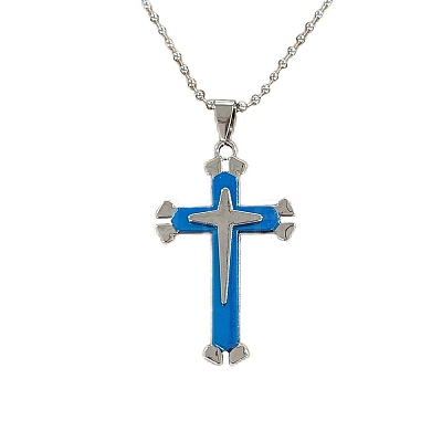 Cross Alloy Pendant Necklaces for Men FS-WG5CDA8-02-1