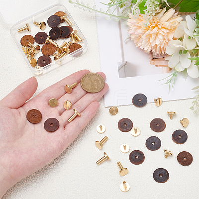 Brass Rivets Nails Set FIND-WR0012-63A-1