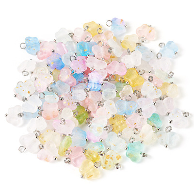 100Pcs Acrylic Pendants PALLOY-TAC0168-1