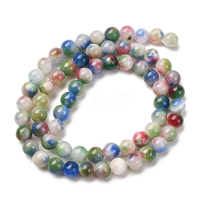 Natural Persian Jade Beads Strands G-D434-6mm-02-01-1