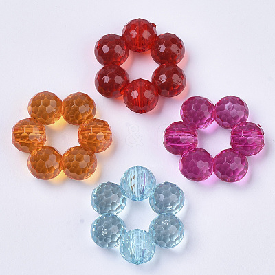 Transparent Acrylic Beads TACR-T015-045-1