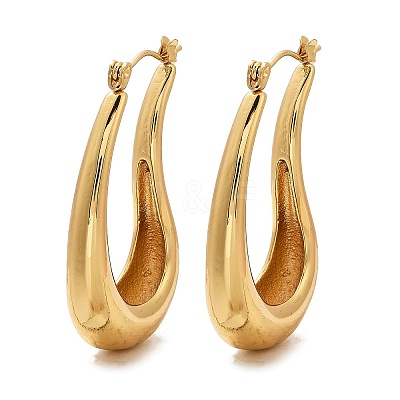 304 Stainless Stee Hoop Earrings EJEW-M105-06G-1