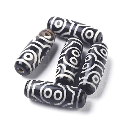 Tibetan Style 8-Eye dZi Beads TDZI-D008-21-1