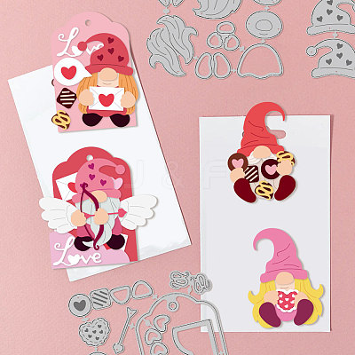 Valentine's Day Theme Carbon Steel Cutting Dies Stencils DIY-WH0309-1573-1