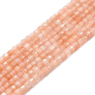 Natural Sunstone Beads Strands G-P457-B01-20-1