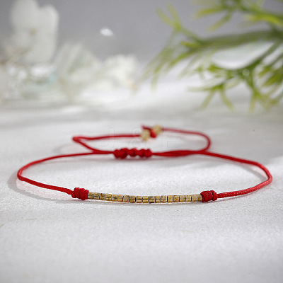 Handmade Glass Seed Bead Braided Bead Bracelets IA9364-1