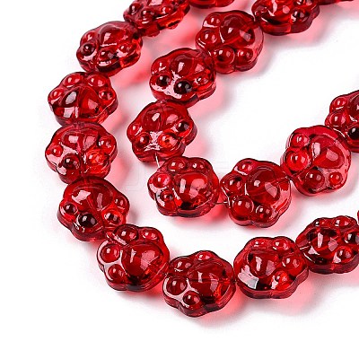 Transparent Electroplate Glass Beads Strands EGLA-T021-12A-1