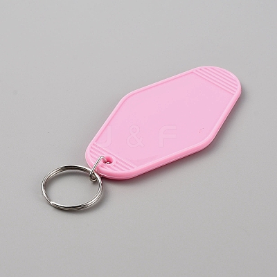 Plastic Blank Motel Keychain KEYC-WH0034-29B-1