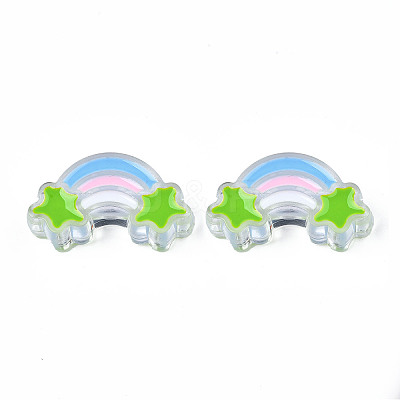 Transparent Acrylic Beads X-TACR-S117-15-1
