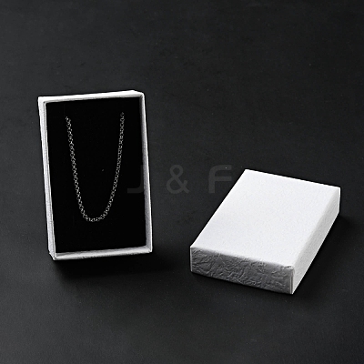 Texture Paper Necklace Gift Boxes OBOX-G016-C04-A-1