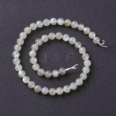 Natural White Moonstone Beads Strands G-I268-A-8mm-1