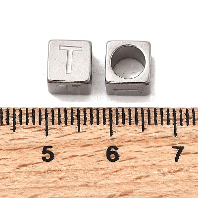 304 Stainless Steel European Beads STAS-D382-02T-P-1