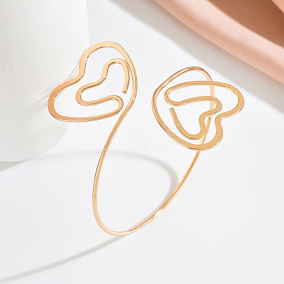 Iron Spiral Heart Upper Arm Cuff Bangles for Women WG31FC4-01-1