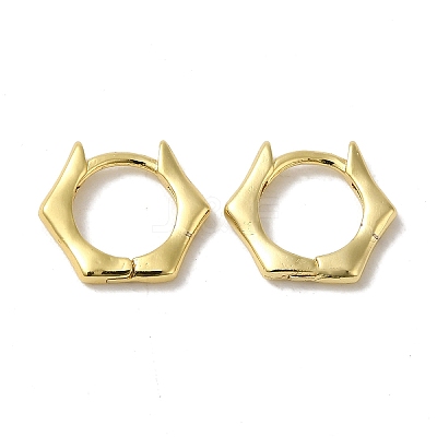 Brass Huggie Hoop Earrings for Women EJEW-C097-08G-02-1