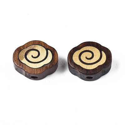 Natural Wood Undyed Beads WOOD-N013-008-1