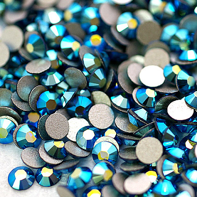 Glass Flat Back Rhinestone RGLA-C002-SS12-243AB-1