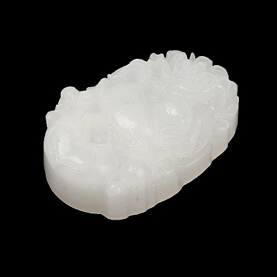 Natural White Jade Carved Pendants LS-G-S384-01G-1