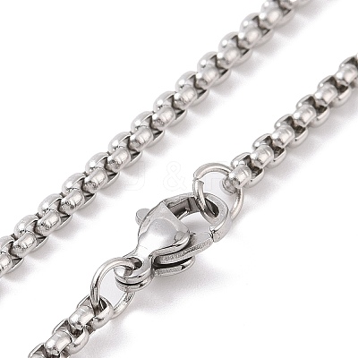 Non-Tarnish 201 Stainless Steel Pendant Necklaces NJEW-C034-38P-1