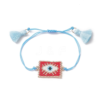 Handmade Japanese Seed Rectangle Braided Bead Bracelets BJEW-MZ00022-03-1