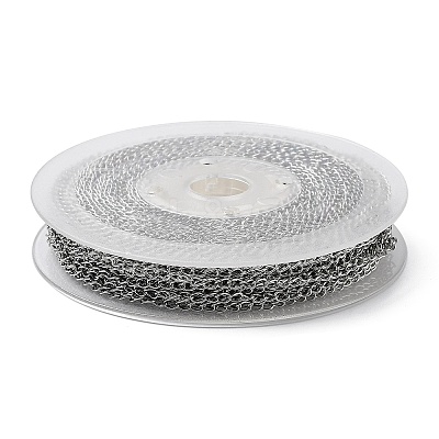 Tarnish Resistant 304 Stainless Steel Cable Chains CHS-H007-01P-1
