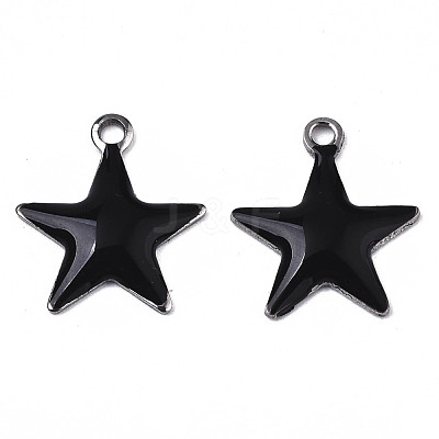 201 Stainless Steel Enamel Charms STAS-N088-14A-1