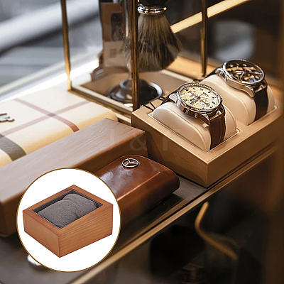 Rectangle Wood Bracelet Watch Display Stands ODIS-WH0030-38-1