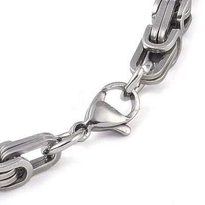 Tarnish Resistant 201 Stainless Steel ID Bracelets BJEW-F331-08P-1