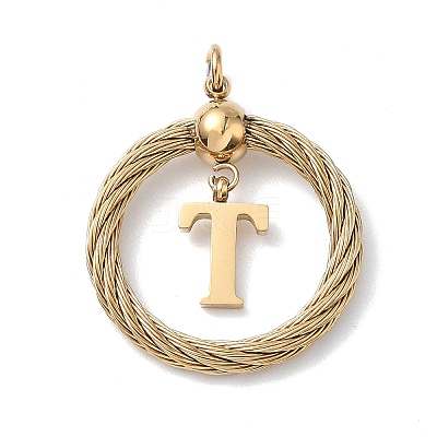 304 Stainless Steel Pendants STAS-D154-01T-G-1