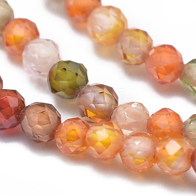 Cubic Zirconia Beads Strands X-G-G792-47-A-1