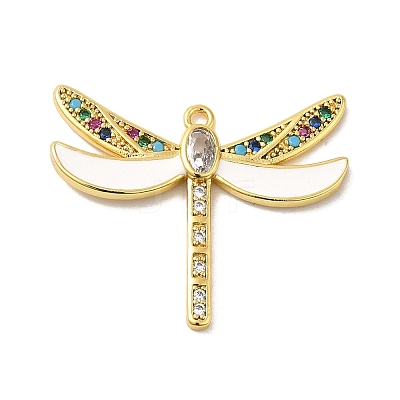 Rack Plating Brass Cubic Zirconia Pendants KK-Q803-03-1