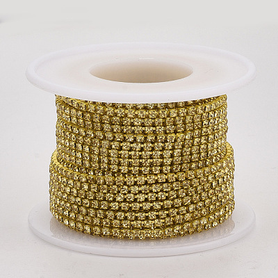 Electrophoresis Iron Rhinestone Strass Chains CHC-Q009-SS12-B09-1