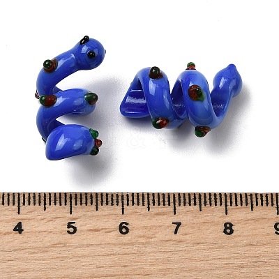 Handmade Lampwork Enamel Beads LAMP-K039-35F-1